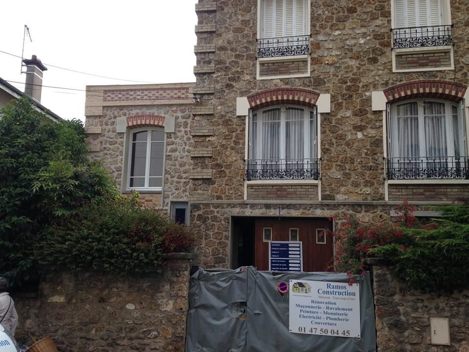 Maison en meulière, chantier Ramos Construction